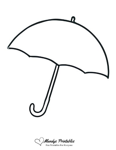 large umbrella template