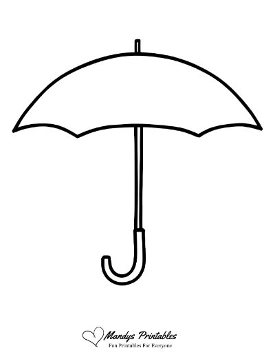 large umbrella template
