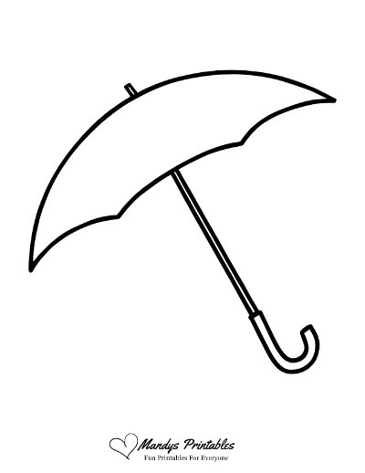 printable umbrella stencils