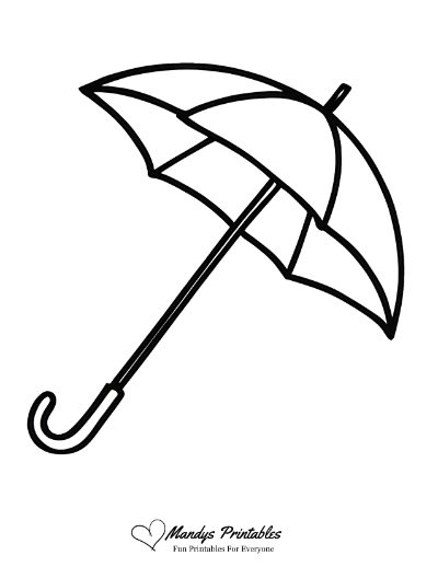 printable umbrella templates
