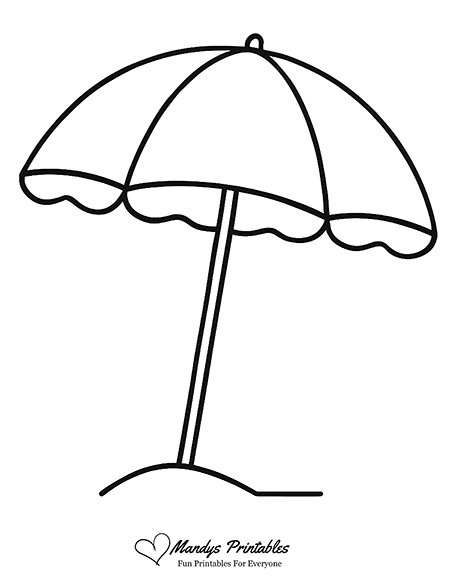 beach umbrella template
