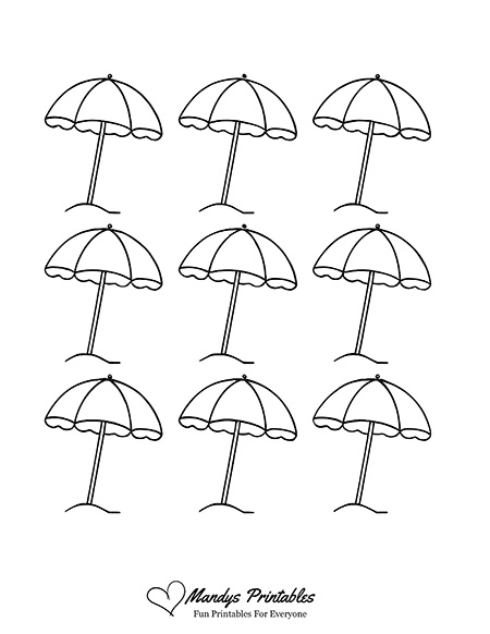 beach umbrella template