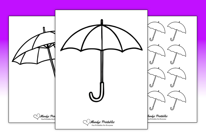 Printable Umbrella Templates